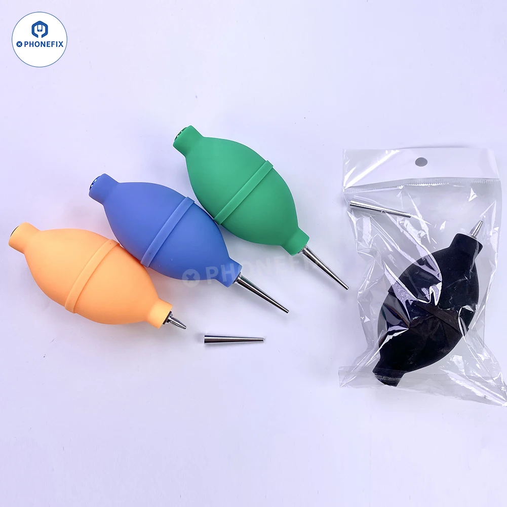 TE-P6 Dust Cleaner Air Blower Ball with Cleaning Pen for Motherboard Electronic Device LCD Keyboard Camera Lens Cleaning