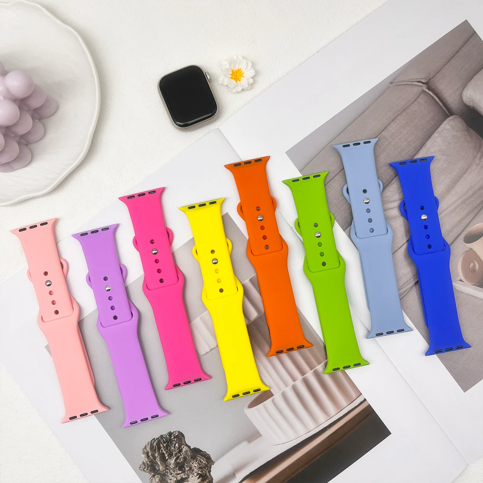 

Спортивный ремешок подходит для Apple Watch Ultra 2/1, сменный шпиль, ламелла 49–38 мм, подходит для iWatch Series10-1 SE