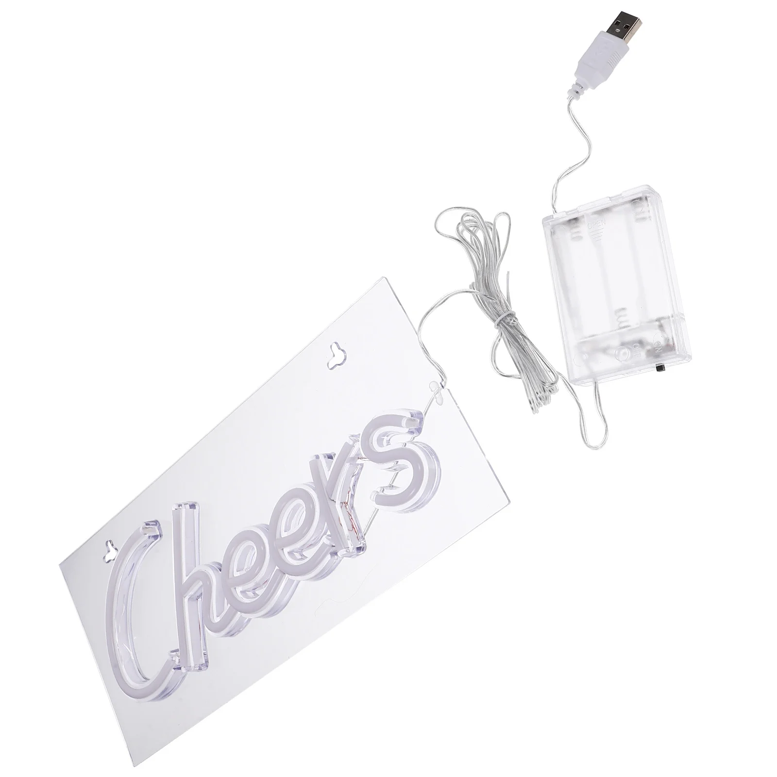 

LED Neon Sign Cheers Acrylic Light Lamp for Bedroom Living Room Cafe Hotel Club Decor Festive Atmosphere Decoration