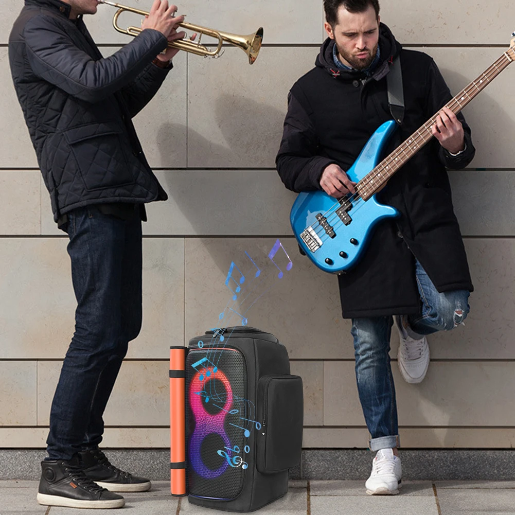 

Party Speaker Dust Cover with Mic Pocket Double-Sided Speaker Storage Bag Waterproof for JBL Partybox 110/JBL Partybox Club 120