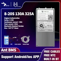 Smart ANT BMS 8S 20S 130A 325A 9S 10S 11S 12S 13S 14S 15S 17S 24V 36V 48V 60V 72V Lifepo4 li-ion LTO Bluetooth APP Balance