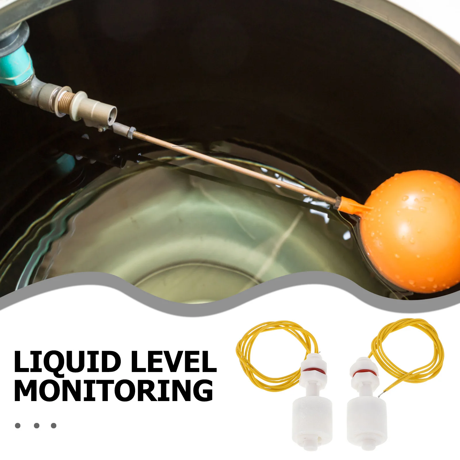 2Pcs Liquid Water Level Sensor Compact Design High Sensitivity Low Power Consumption for Small Containers Ponds Aquariums Tanks