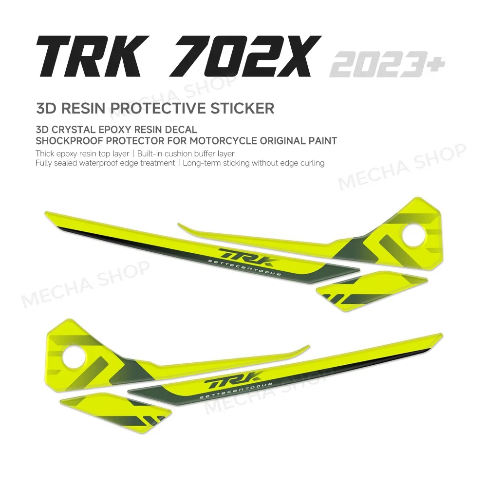 For Benelli TRK 702 X 3D Resin Sticker Protection Kit Motorcycle Accessories Handles Stickers