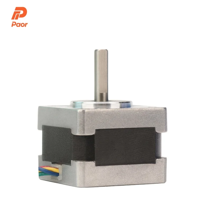 35*28 Stepper Motor Nema 23 Closed Loop Stepper Motor And Driver 12mm 80mn.m Pancake Stepper Motor 1.8 Degree Round
