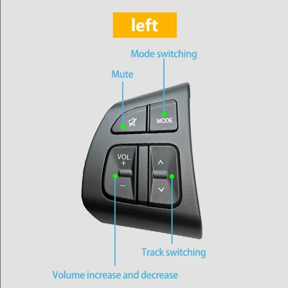 Steering Wheel Switch Volume Sound Button Control Switch With Backlight For Suzuki Vitara 2016 2017 2018 Manual