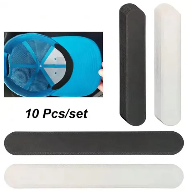 Hat Sweat Absorber Stickers Summer Cap Liner Bands Sweatband Visor Hats Size Reducer Adhesive Sweat Absorbing Strips Pads