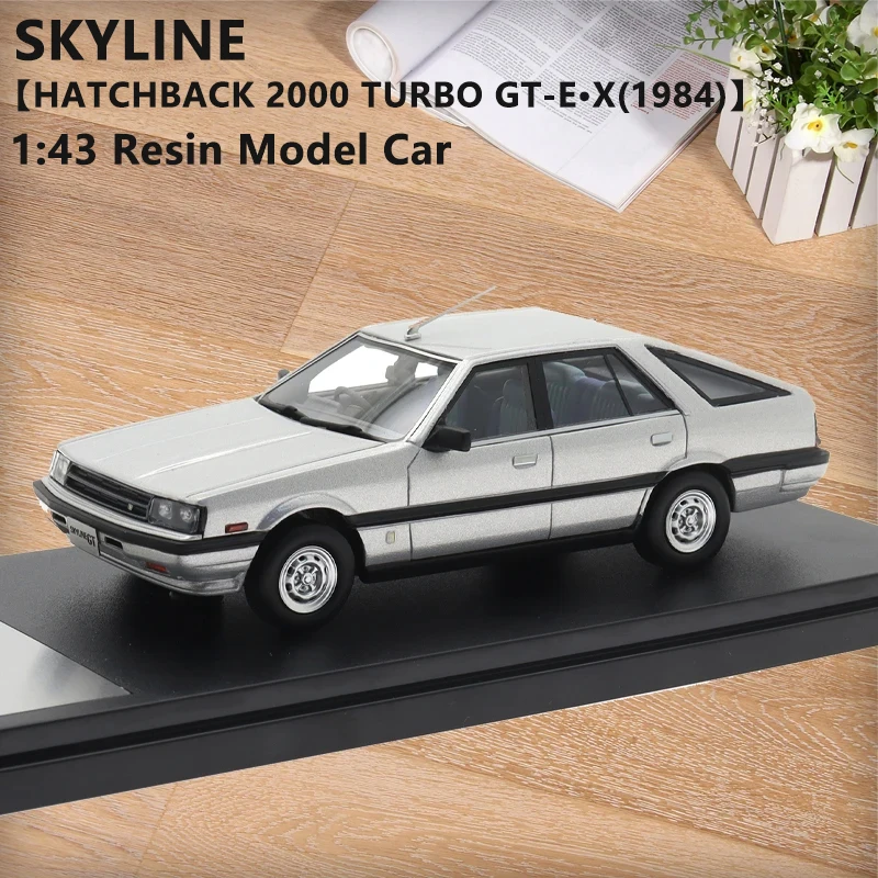 1/43 Scale Model Cars Resin Diecast NISSAN SKYLINE HATCHBACK 2000 TURBO GT-E·X (1984) Car Model Collection Decoration