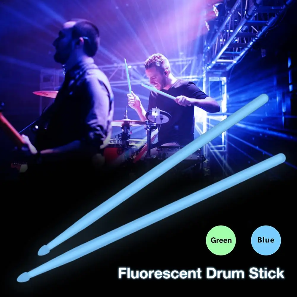 

Professional Luminous Drum Sticks 5A Nylon Drumsticks Colorful Drum Stick Percussion Instrument Accessories