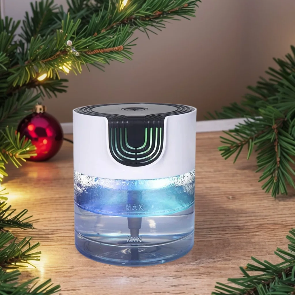 

Air Purifier -Air Washer With LED Night ColorfulLight, For Home And Office., Small Essential Oil Aroma Diffuser For Smoke, Pets