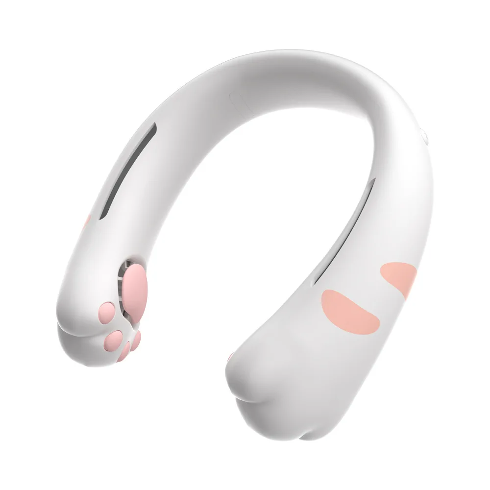 

Cartoon cat claw neck fan USB silent neck fan, office dormitory lazy charging