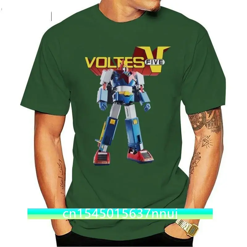 

ANIME ROBOT T-SHIRT BLUE NAVY VOLTES V men t shirt