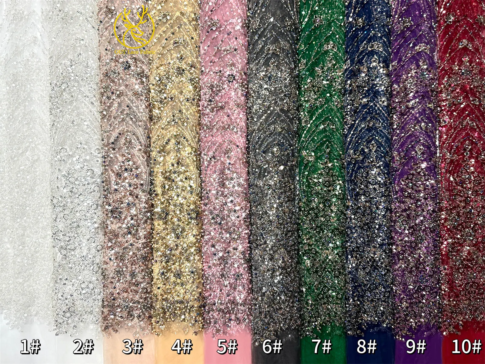 Schwarzer Luxuriöser Afrikanischer Handgefertigter Schwer Perlenverzierter Pailletten-Spitzenstoff 5 Yards Luxuriöser Französischer Tüll-Spitzenstoff für Partykleider – Detail 33