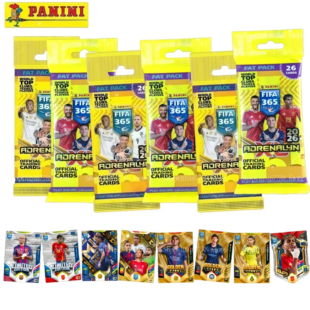 Panini FIFA 365 2026 Trading Cards Game Fat Pack 24 Cards + 2 Bonus Cards - Detail 1