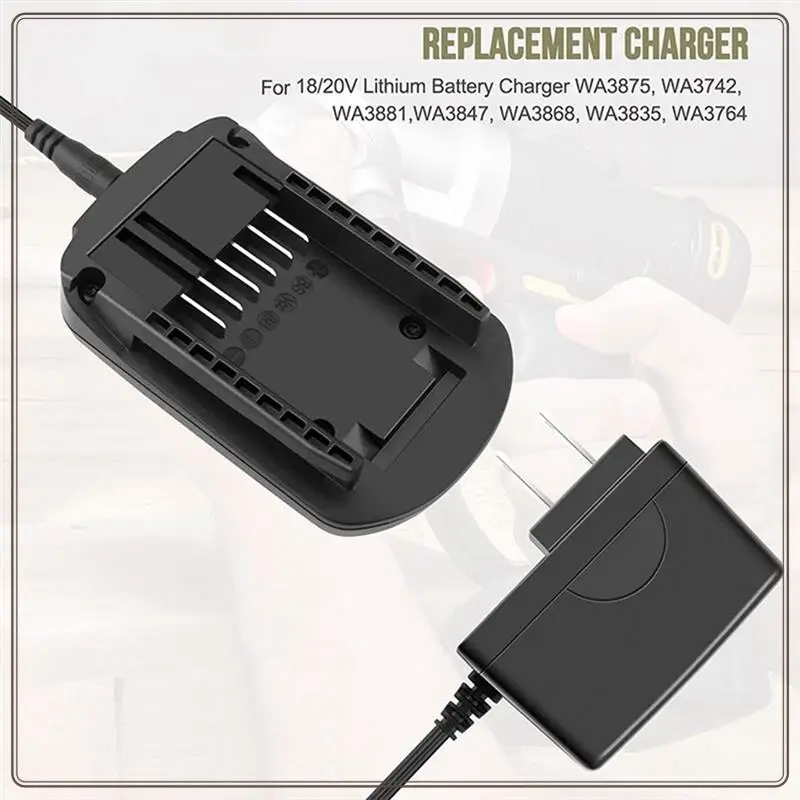 موثوقة-WA3732 شاحن WA3742 20 فولت شاحن بطارية ل Worx 20 فولت بطارية ليثيوم WA3578 WA3525 WA3520 WA3575 ، WA3732 شاحن WA374