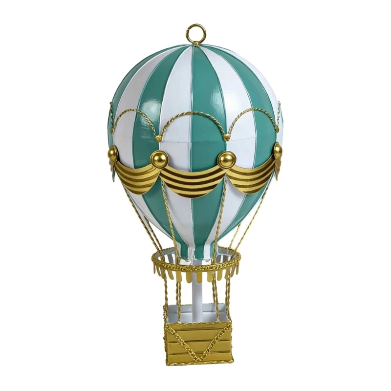 Artisanal Iron Hot Air Balloon Creation European Encouraged Display Piece best sale