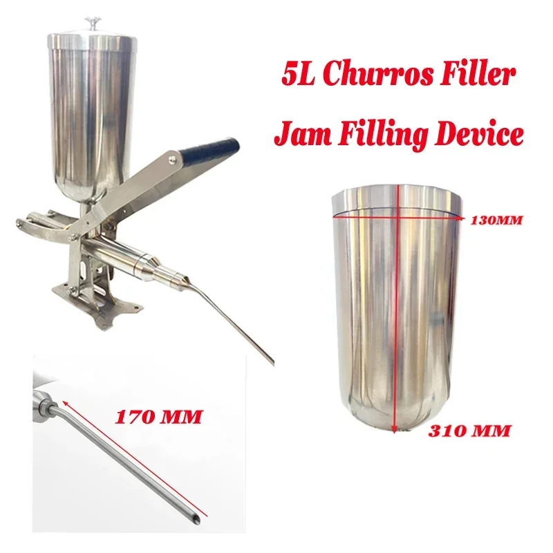

5L SU304 Stainless Steel Hygienic Churro Stuffer Machine: Designed for Food - Safety Standards
