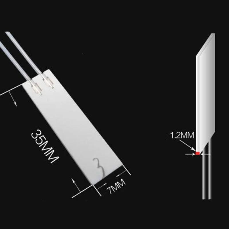 30*7*1.2MM 35*7*1.2MM MCH Alumina High Temperature Ceramic Heater Suitable For Precision Instruments Medical Instruments, etc.