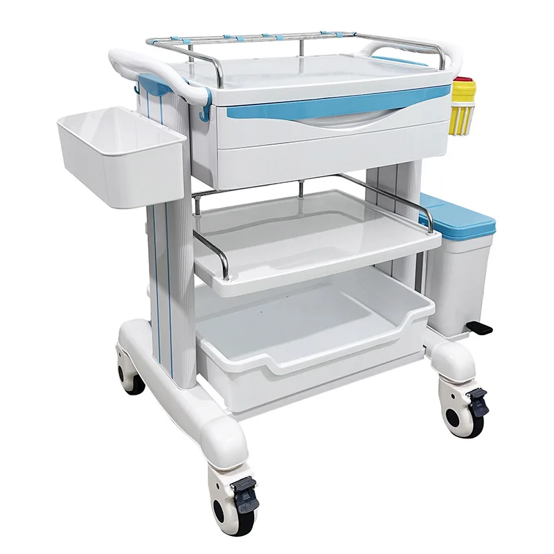 

Drug trolley Rescue car medical apparatus tool cart Multi-layer ambulance Drawer Nursing trolley