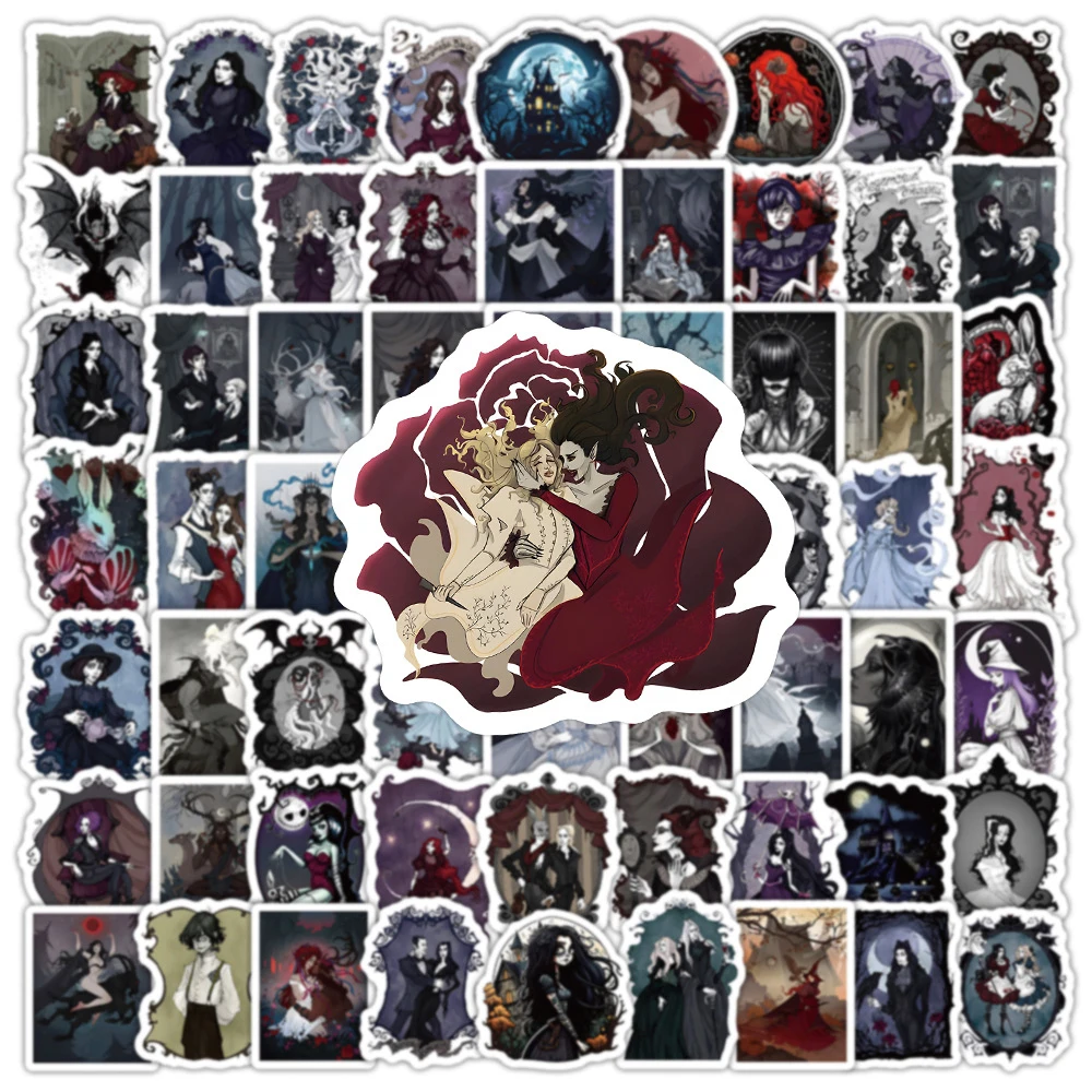 10/30/50/103PCS Darkness Princess Cartoon Stickers For Laptop Phone Scrapbook Car Helmet Waterproof Graffiti Decals Girls Toys