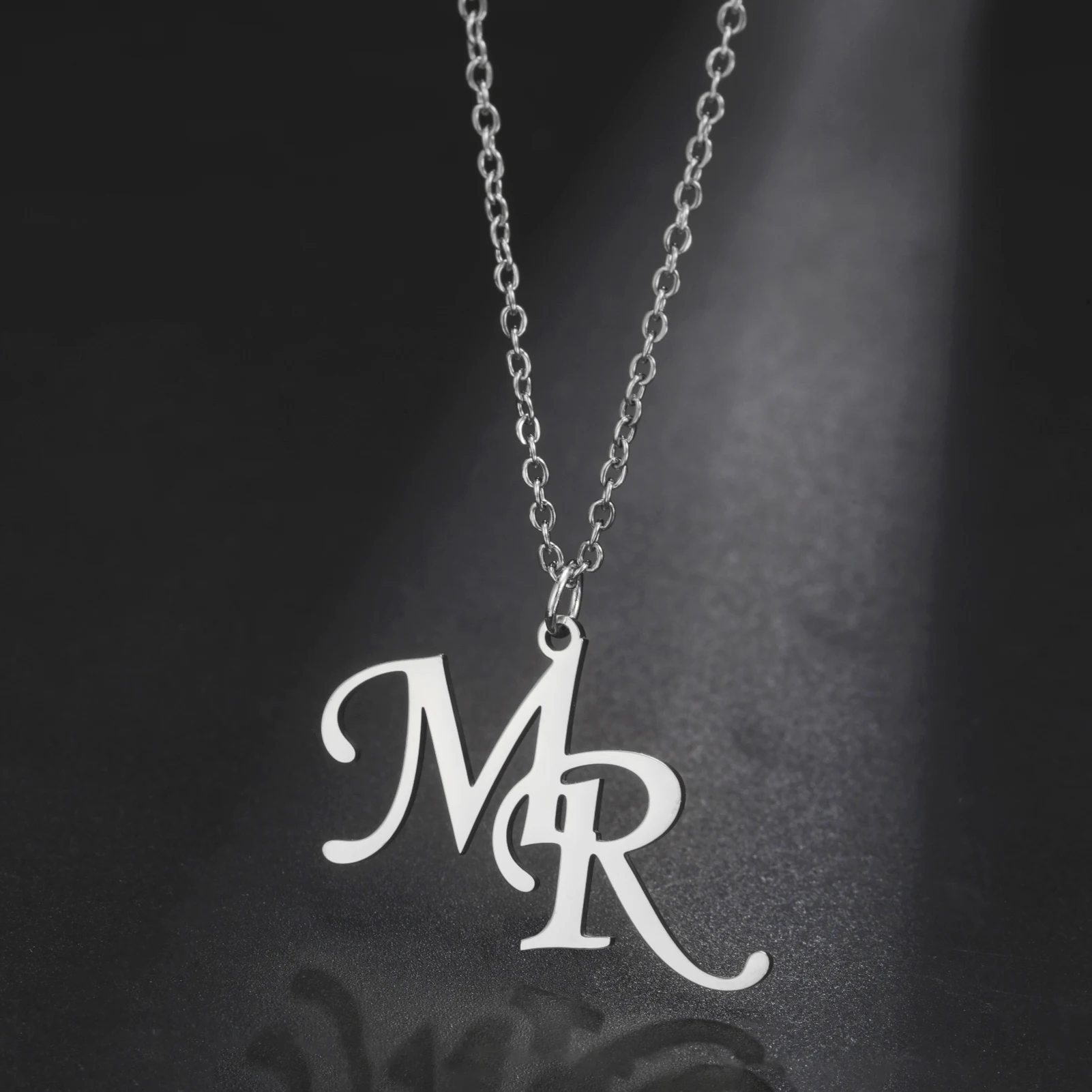 

Sipuris Custom Initials Name Necklace Stainless Steel Personalized Golden Choker Women Man Customized Jewelry Weddings Gifts