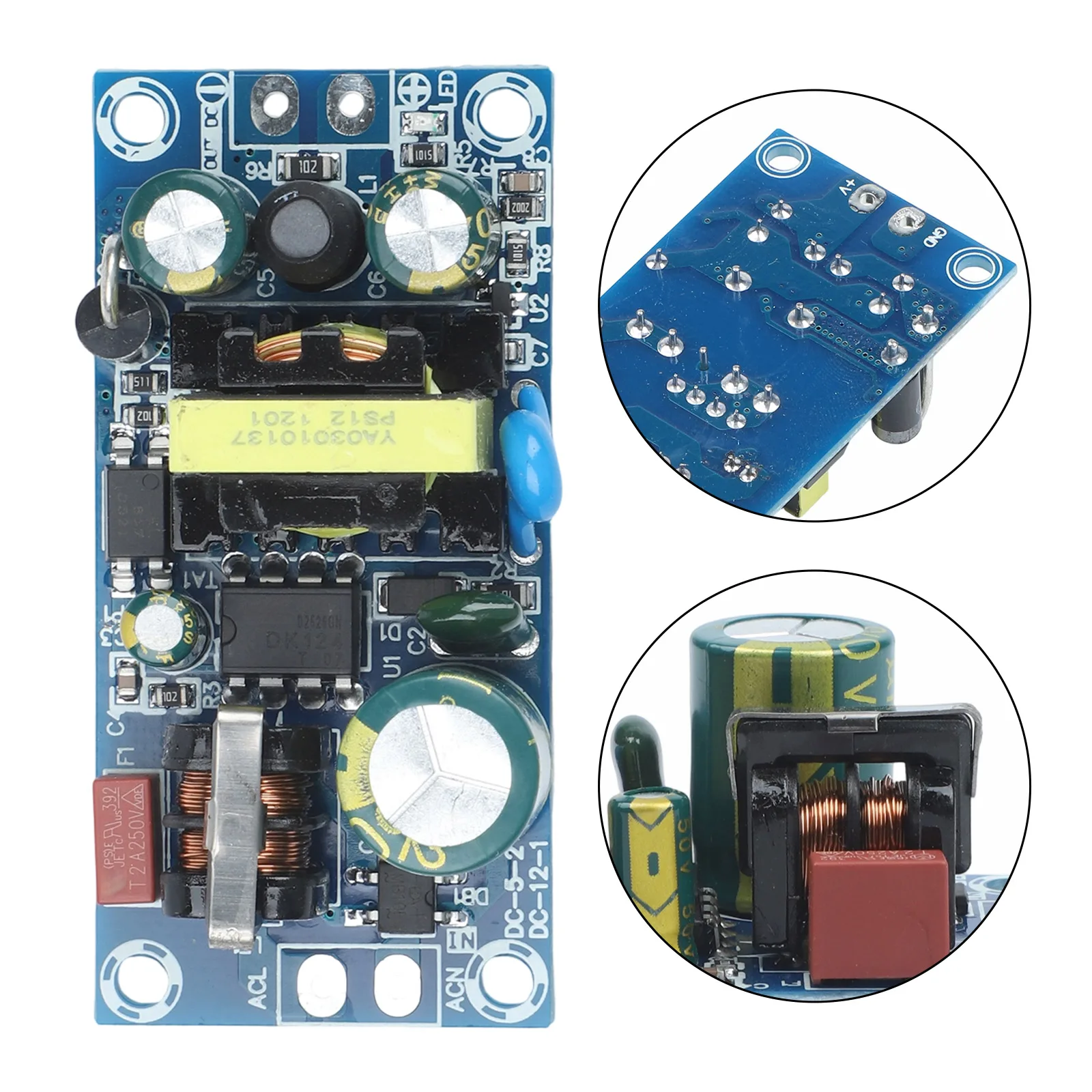 AC to DC 12V for 6a Power Module with 110V 220V 50 60Hz Input Compatibility for Home Office and Industrial Applications