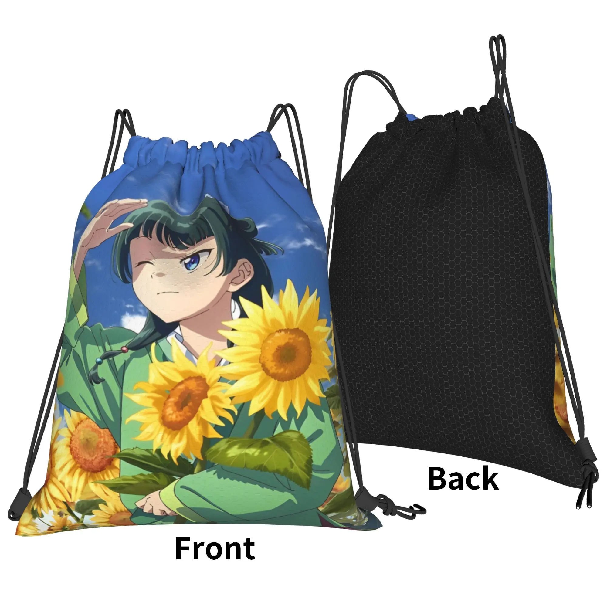 Drawstring Bag Cartoon Maomao Backpack  Foldable Foldable Football Gym Sackpack String Bags For Unisex