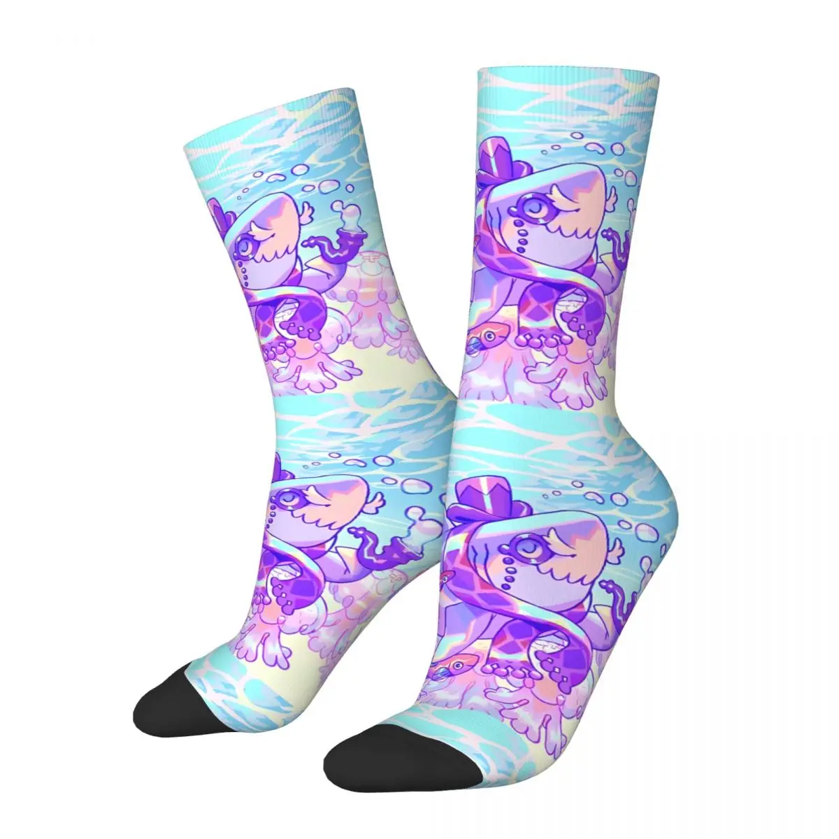 The Gentledecoding-Chaussettes imprimées pour hommes, en polyester