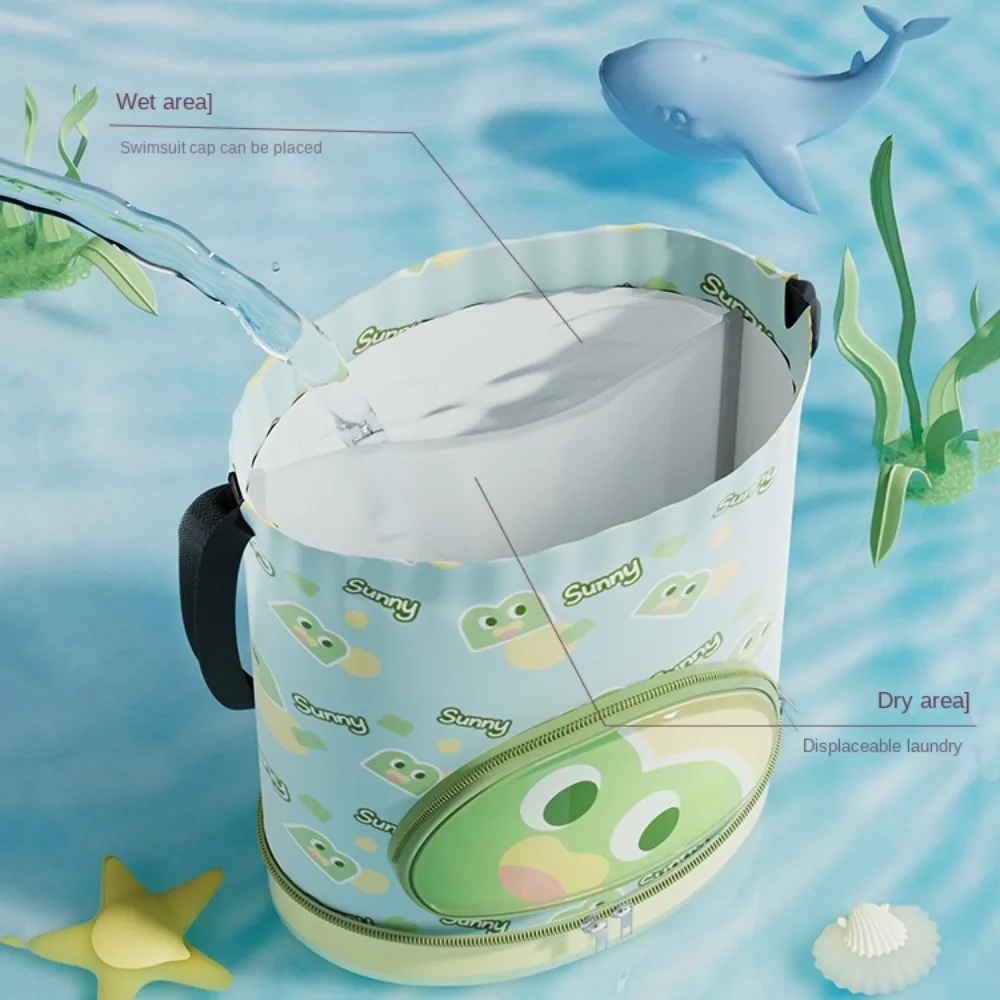 Dry and Wet Separation Children's Swimming Bag Waterproof Large Capacity Cartoon Swim Backpack Storage Bag Portable