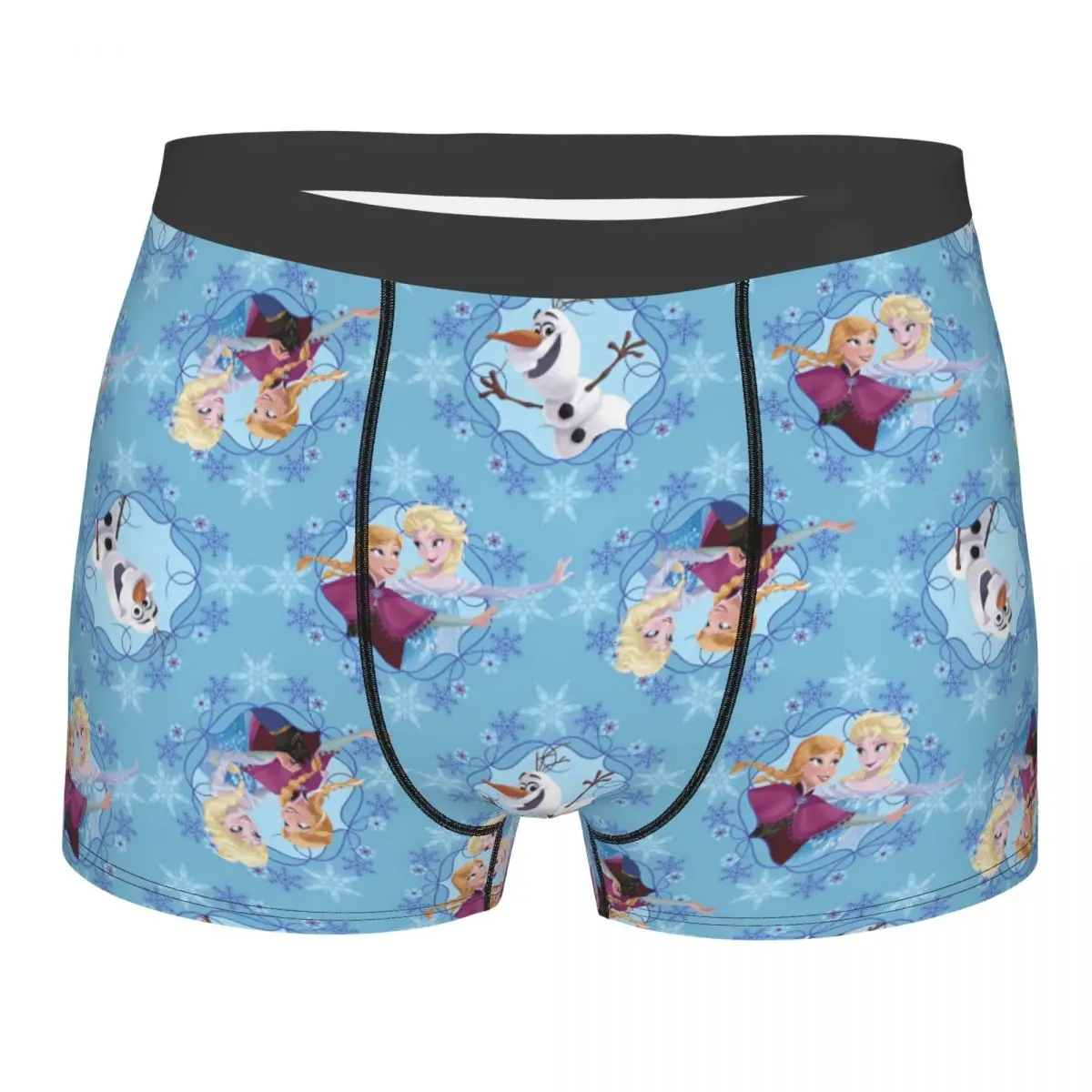 

Custom Anime Frozen Movie Hot Underwear Men Breathable Boxer Briefs Shorts Panties Soft Underpants For Male