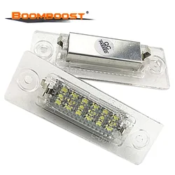 Car Styling Lamp 18 LED 3528 SMD Number for V/W Touran Caddy 3 Golf 5 Plus Jetta 5 Passat B5.5 B6 Sedan License Plate Light 2Pcs
