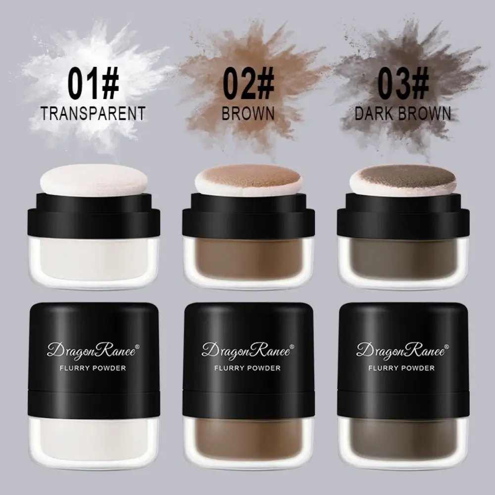 Bequemes Haaransatz Reparatur Haar linie Puder mit Puff dünnem Puder flauschiges Pulver 3 Farben No-Wash lose Puder Haar Concealer