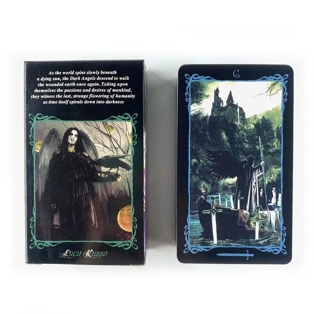 10.3*6cm Dark Angels Tarot Deck Leisure Party Board Game Fortune-telling Prophecy Oracle Cards