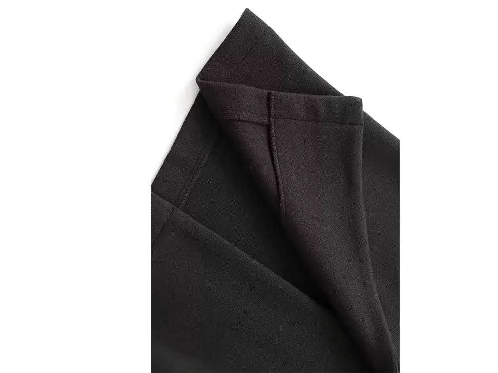 

HH2026Woman Winter New Fashion Solid Color Lapel Long Sleeves Pocket Decoration Long Overcoat Female Commuting Casual Long Coat