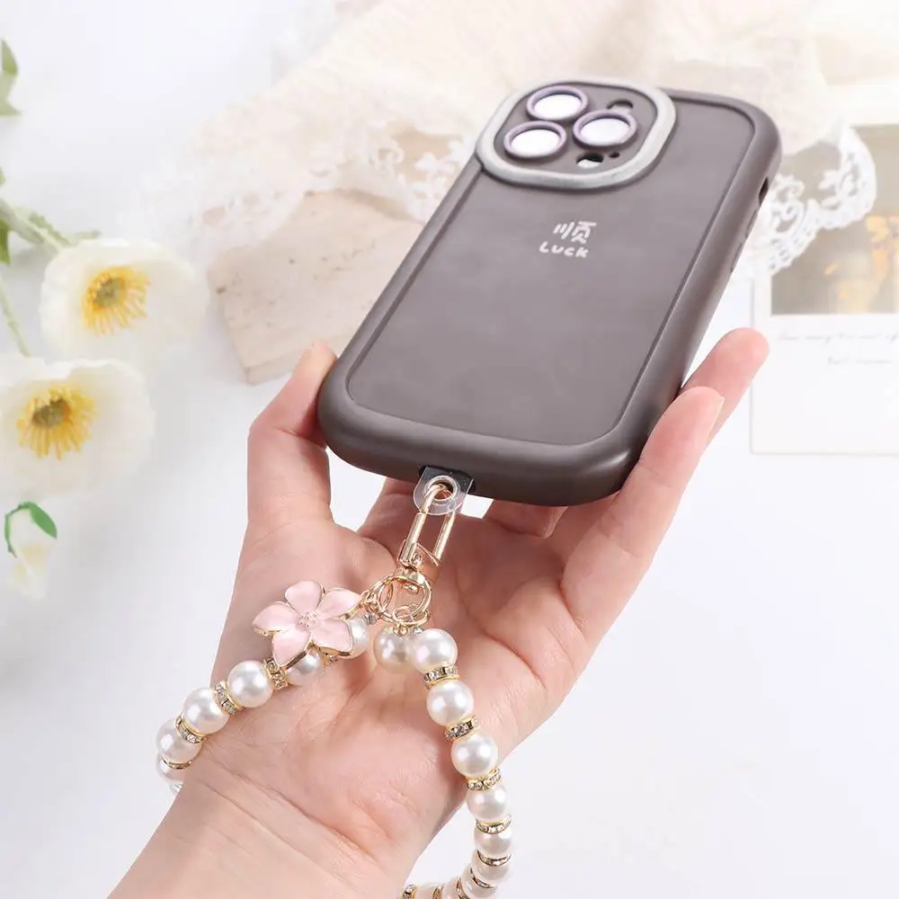 

Жемчужный ремешок для мобильного телефона, анти-потерянный браслет-цепочка, ремешок для мобильного телефона, подвеска, съемный шнур, ремешок для телефона, аксессуары для телефона