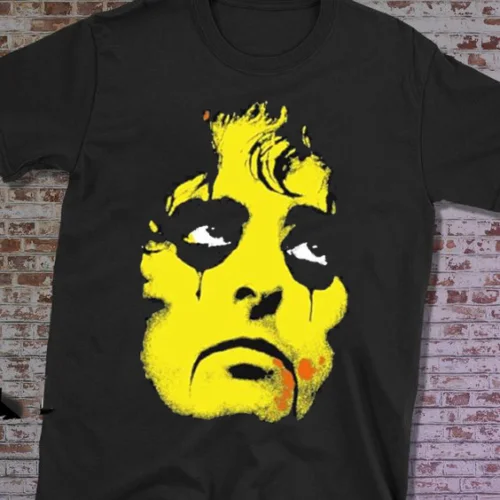 

Rare! Alice Cooper Yellow Horror T-Shirt