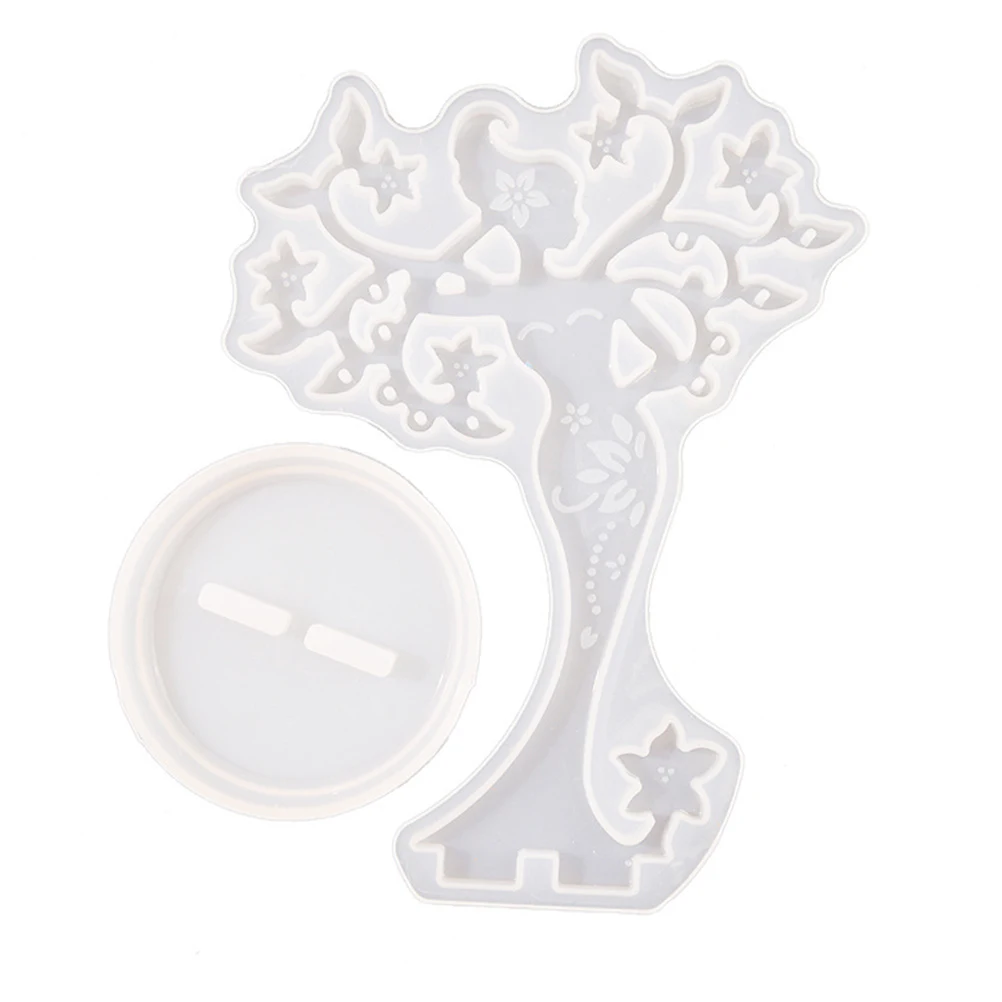 

Crystal Epoxy Mold Silica Gel DIY Molds Jewelry Rack Making Earring Holder Casting Molds Beauty Shaped Ornament Flexible Durable