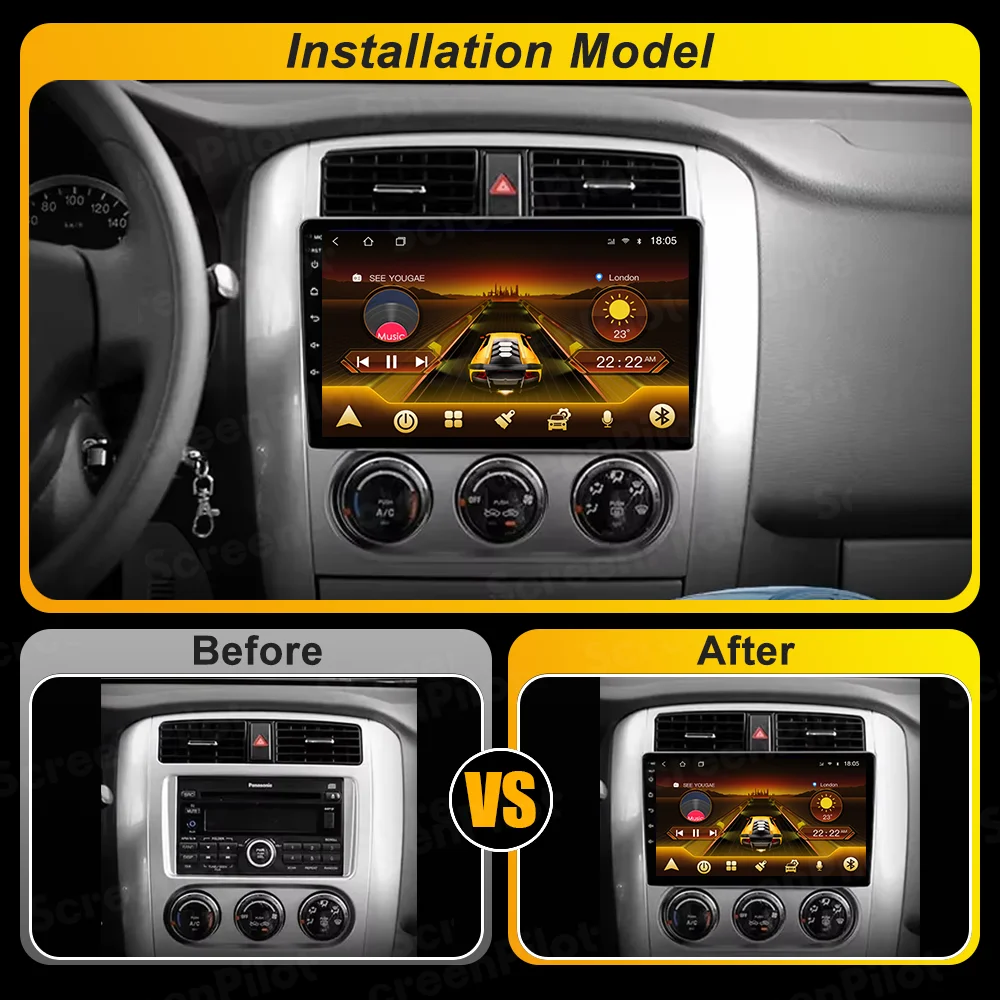 لسوزوكي ليانا 1 2003 -2005 2006 2007 2008 راديو السيارة 2 din الوسائط المتعددة مشغل فيديو أندرويد 15 السيارات لتحديد المواقع والملاحة WPS WIFI