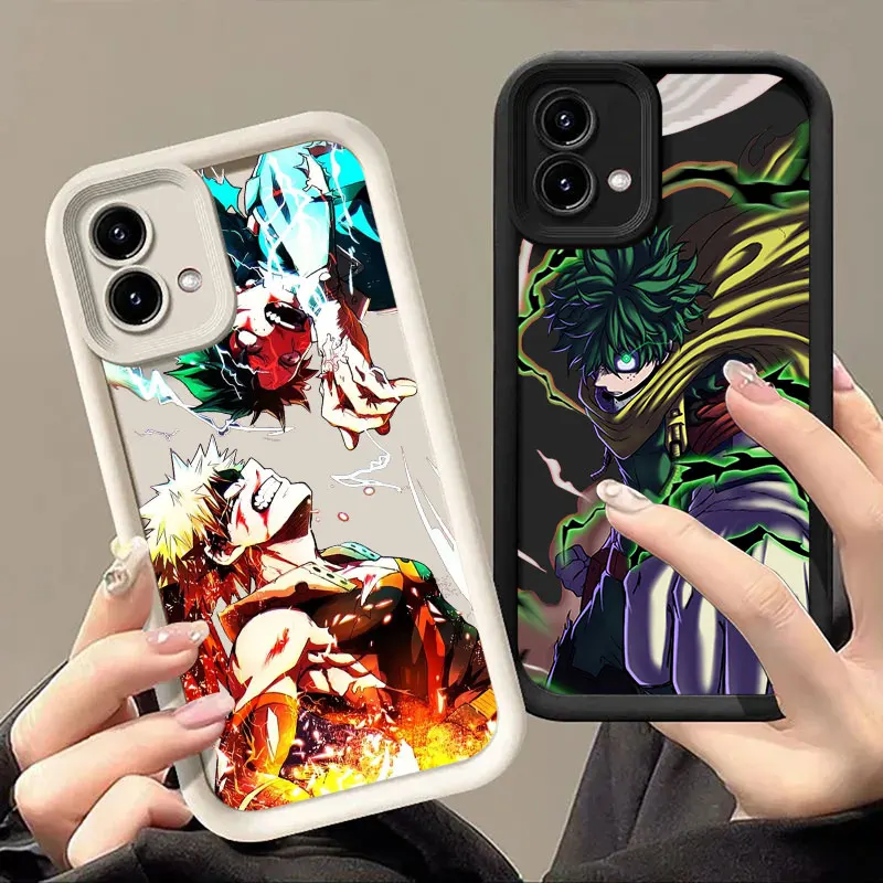 

My Hero Academia Deku Bakugo Phone Case For Motorola Moto Edge 60 50 Fusion 40 NEO G85 G84 G75 G54 G53 G35 G34 G22 G15 G14 Cover