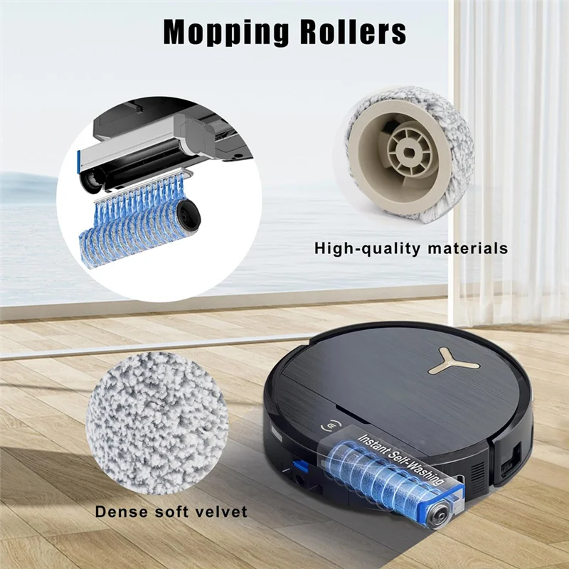 A05G-メインブラシ Hepa フィルターローラーモップダストバッグ交換 Ecovacs X9 プロオムニスペアパーツアクセサリー