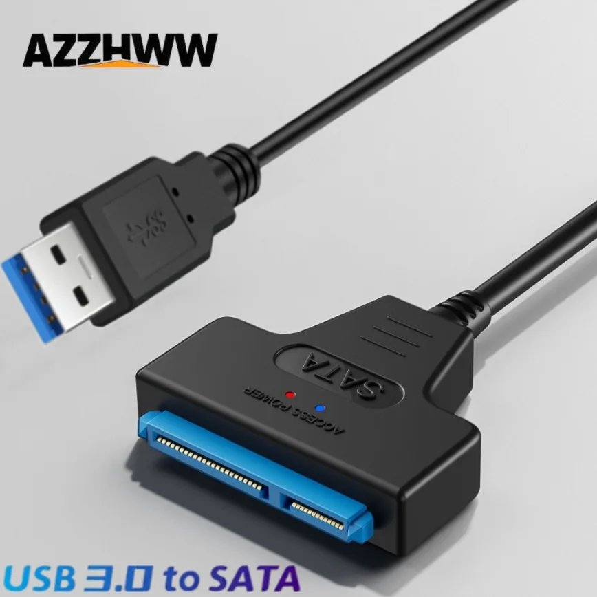 USB 3.0 to Sata Cable SATA to USB 3.0 / 2.0 Adapter Up to 6 Gbps for 2.5 Inch External HDD SSD Hard Drive SATA 3 22 Pin Adapter