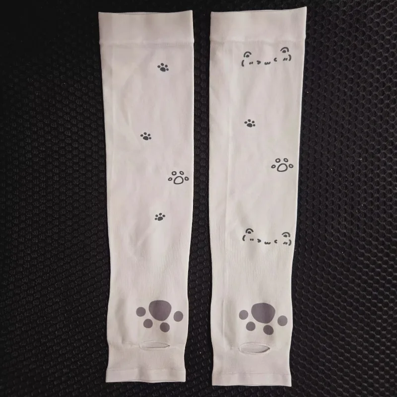 Sun Protection Lce Sleeve Fashion Version Kawaii Graphic Printing Sunscreen Sleeves Anti-UV Breathable Arm Sleeves