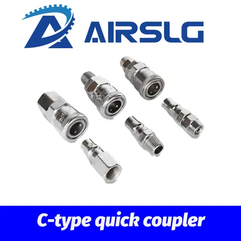 Pneumatic Tool Accessories Woodworking Air Gun Air Hose Air Pump Air Compressor C-Type Quick Coupling Male and Female PP SP SF