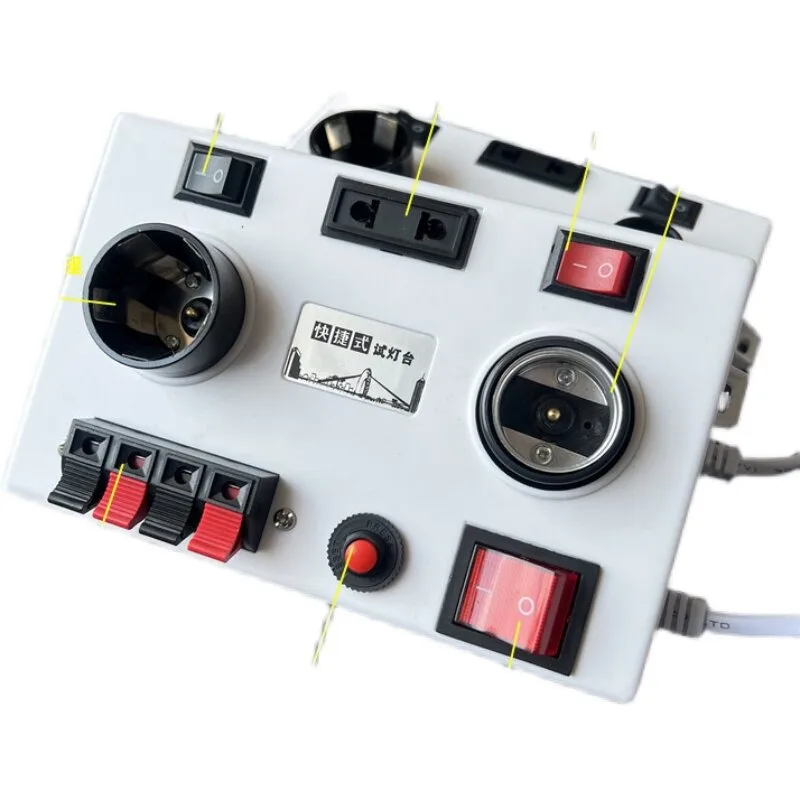 LED bulb power test E27E14 tube lamp spotlight detection plug-in wire clamp tester
