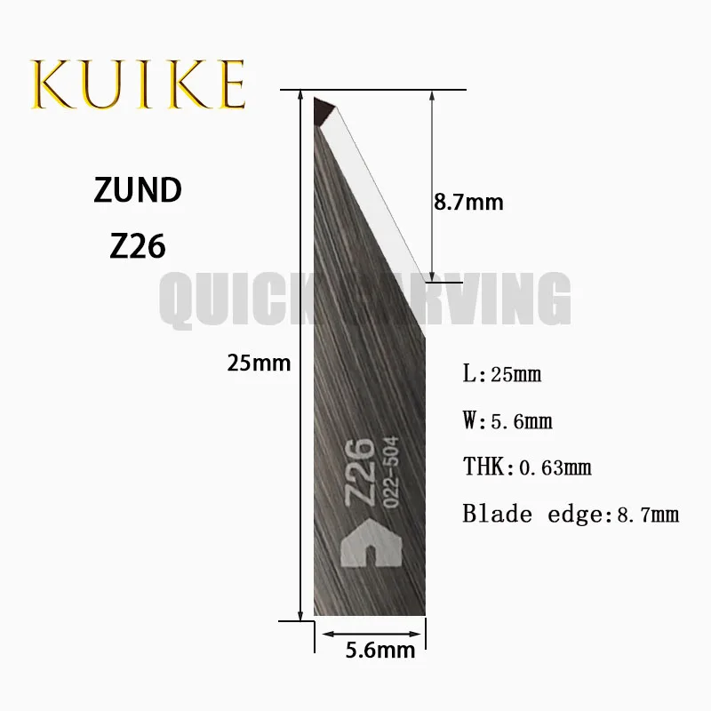 10PCS ZUND Tungsten Carbide Cutting Knife Vibrating Cutter CNC Oscillating Blade ZUND Z20 Z21 Z22 Z23 Z26 Z28 Z29 Z41 Z42