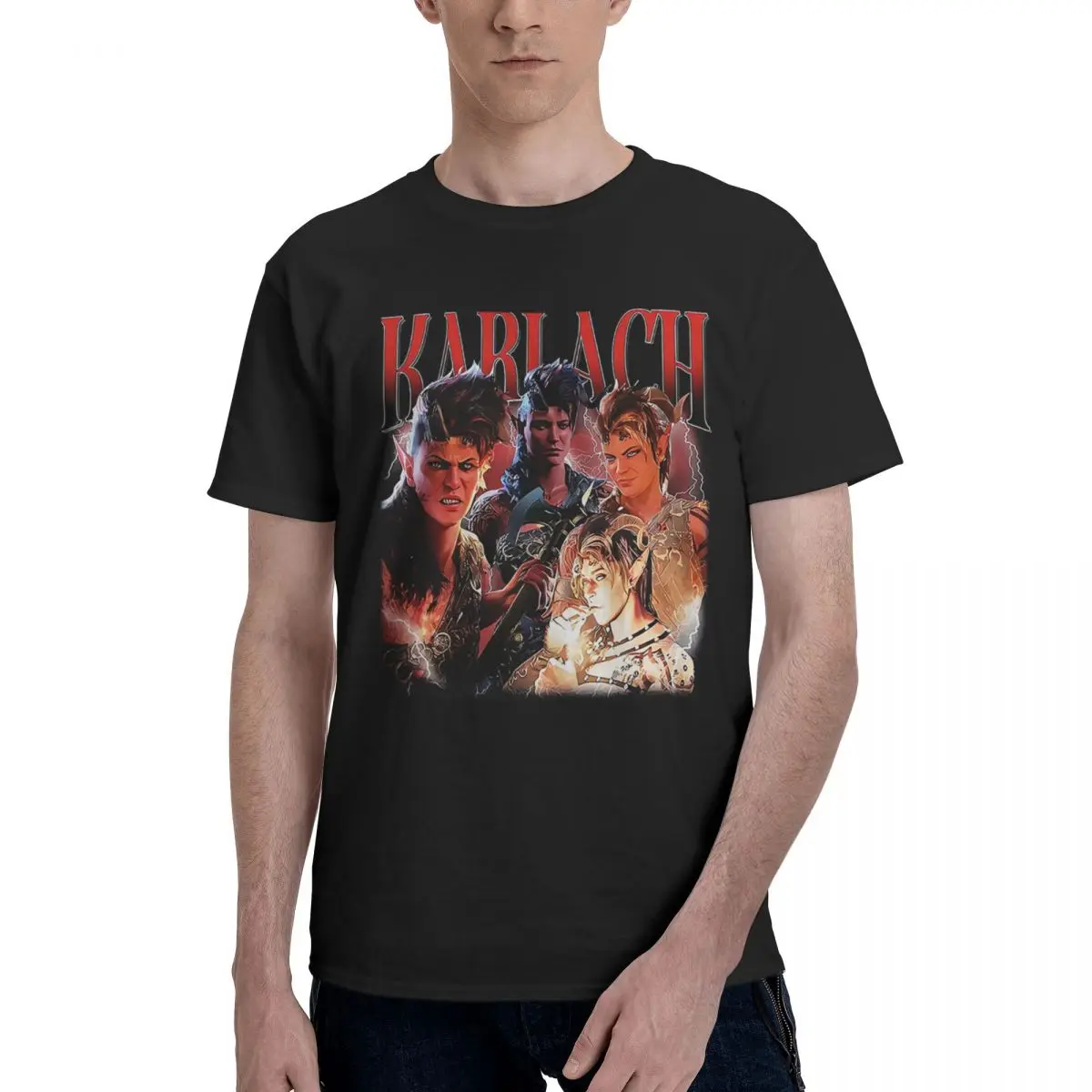

Karlach Baldurs Gate 3, 100% хлопок, повседневная дышащая удобная одежда, мужская дизайнерская одежда, мужская рубашка