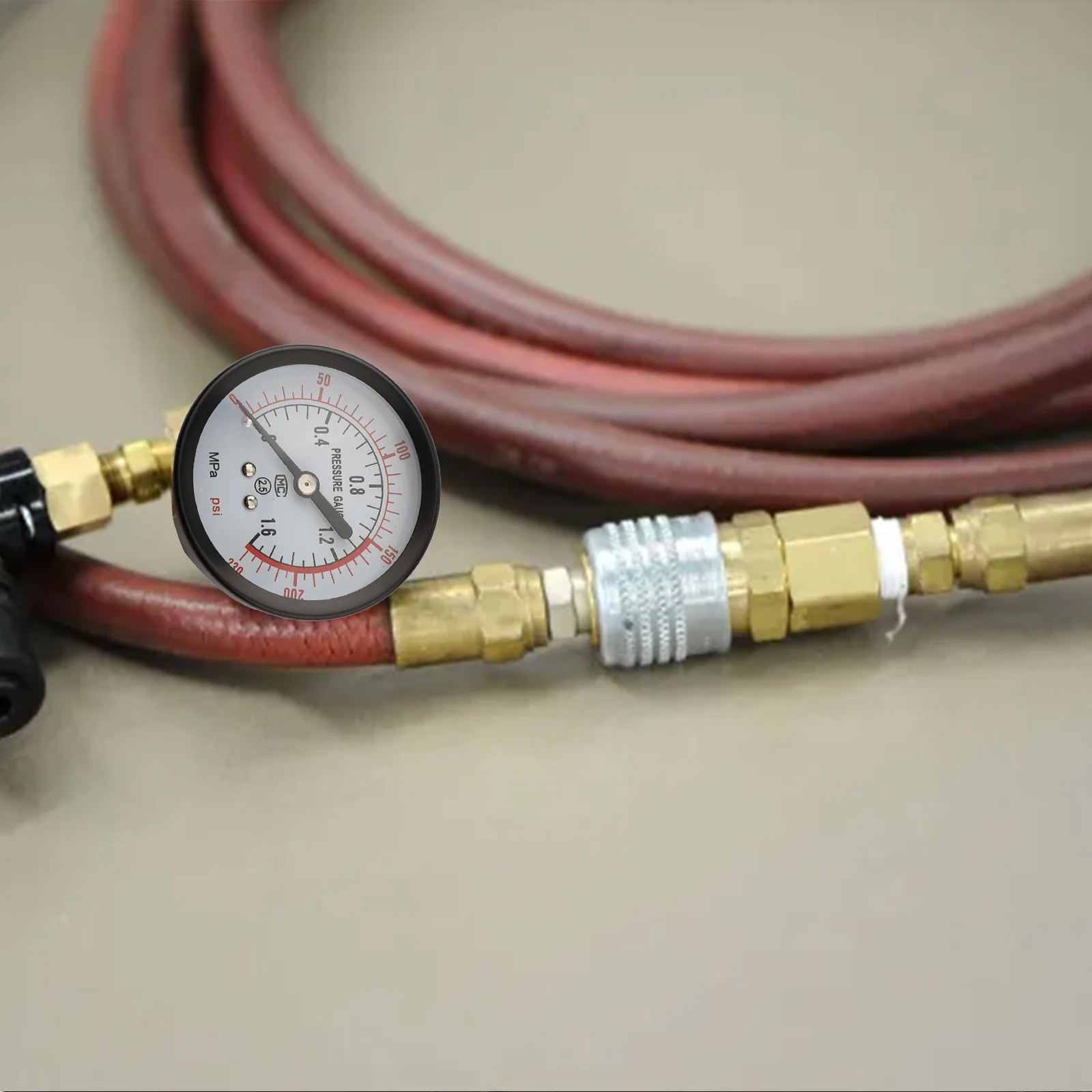 For Air Compressor 0-230PSI Gauge Pool Filter Pressure Gauge Pool Maintenance Air Compressor Monitoring Clear Display