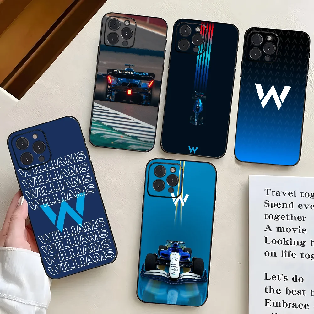 1PC W-Williams F1 Racing Phone Case Silicone Soft For iPhone 16 15 14 13 12 11 X XR Plus Pro Max Plus