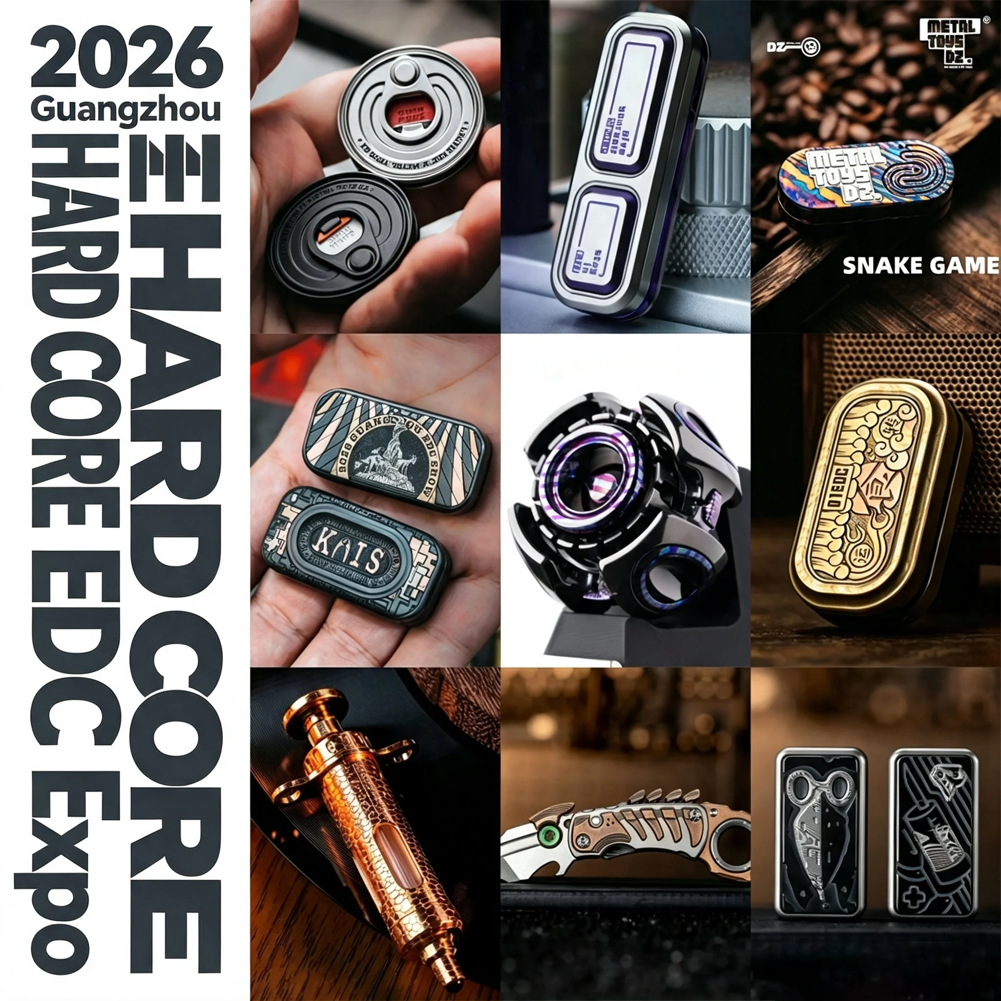 EDC SHOW 2026 Guangzhou HARD CORE EDC Expo Fidget Slider Fidget Spinner Stress Relief Toy Fidget Toy Adult Anxiety Relief Gadget