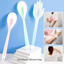 1Pcs Silicone Meridian Slap Board Gua Sha Plate Beating Massage Bat For Back Body Massager Detox Massage Stick Blood Circulation