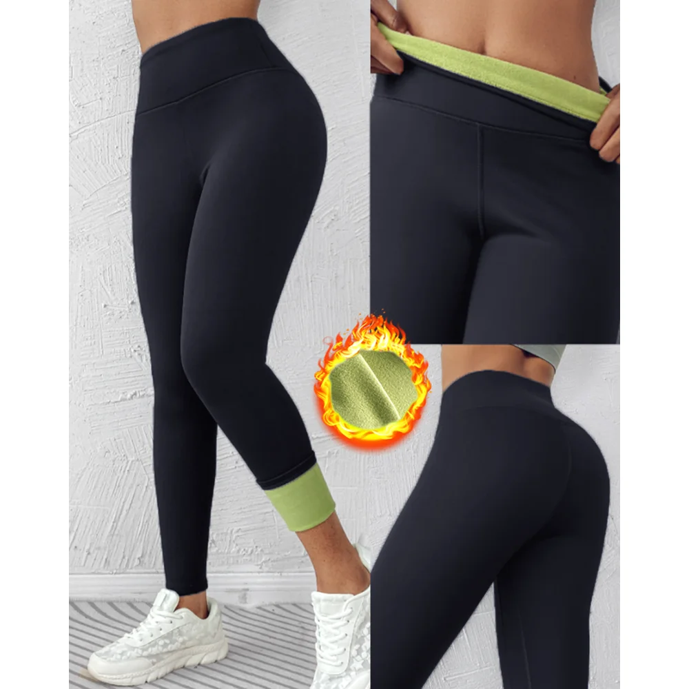 

Women ShapeLift Fleece Lined Active Pants Thick Soft Tummy Control Termal Warm Winter Shaping Pants